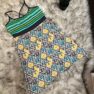 Soybu Athletic Built in Bra Tank Dress Sz L EUC